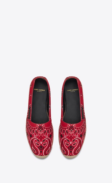 Espadrille in bandana print canvas
